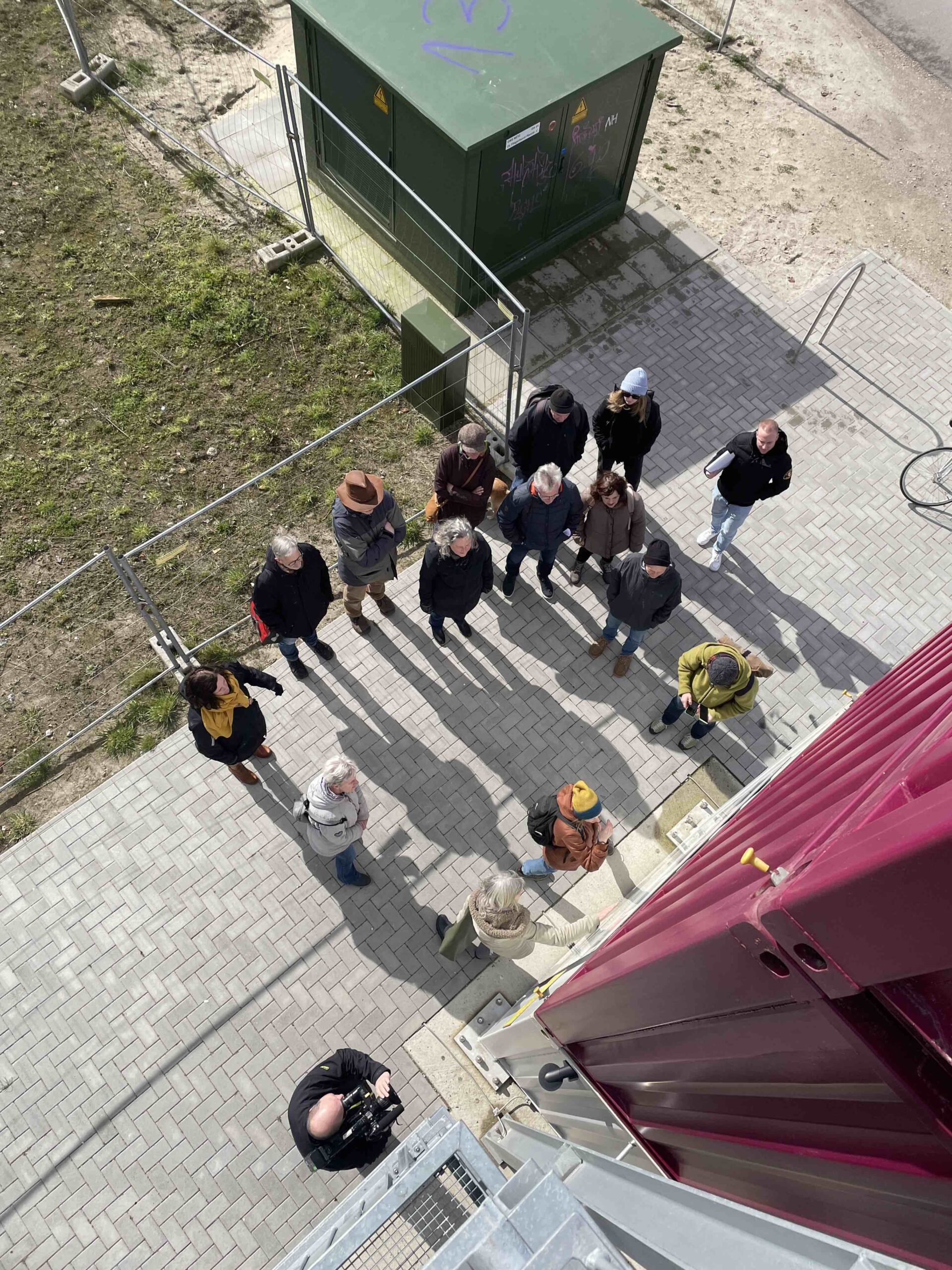 helleheide führung gruppe von oben