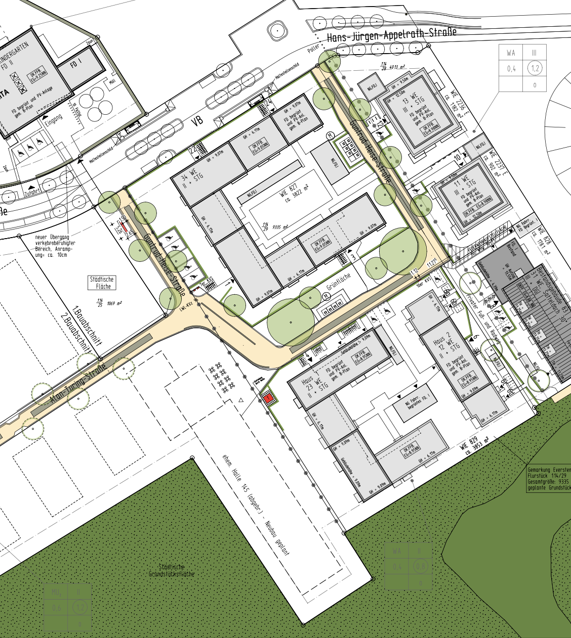 Lageplan Quartier Helleheide